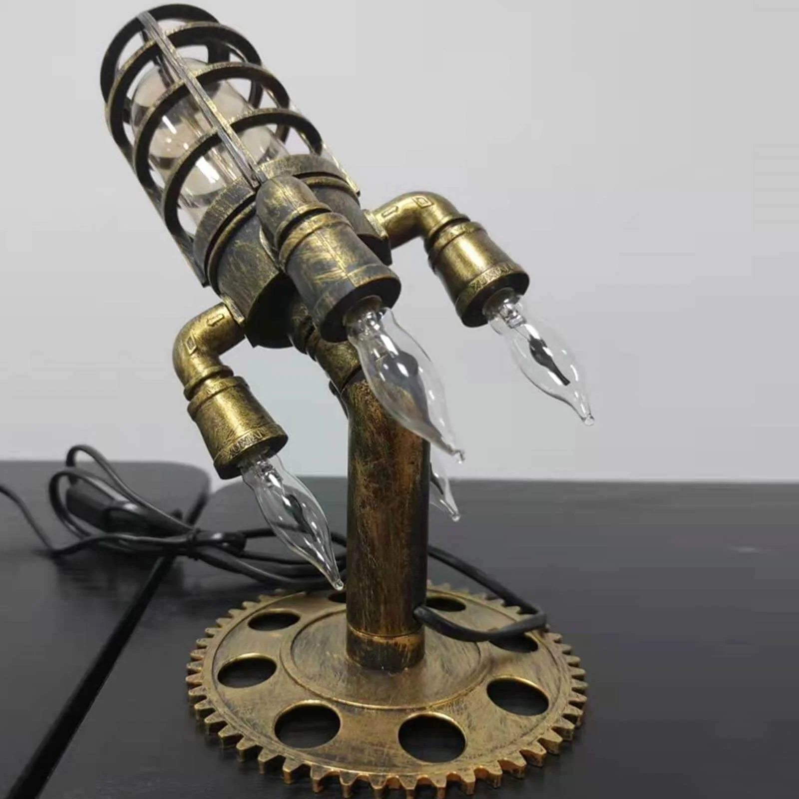 Vintage Steampunk raketti lamppu - Image 6