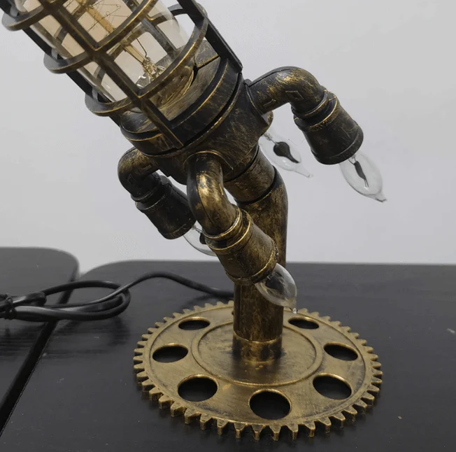 Vintage Steampunk raketti lamppu - Image 7