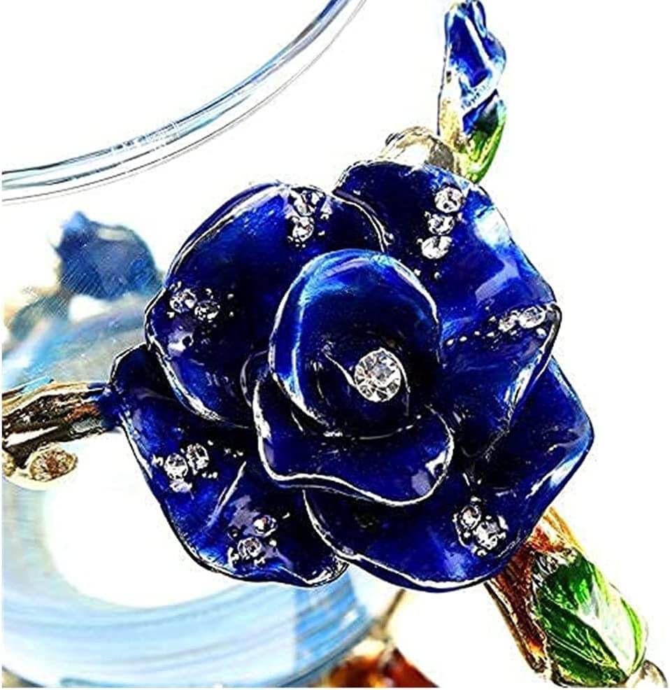 Ylellinen Blue Rose Crystal muki - Image 5