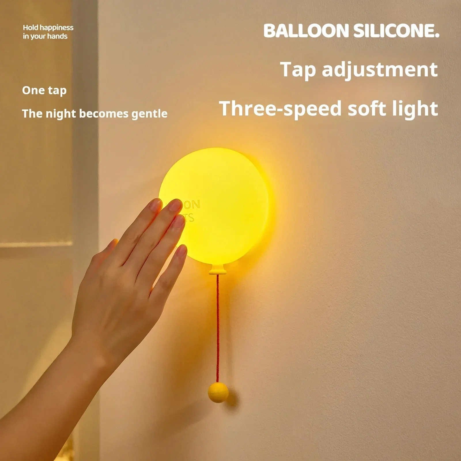 Yölamppu Pehmeä Glow Ilmapallo Minimalistinen Muotoilu - Image 5